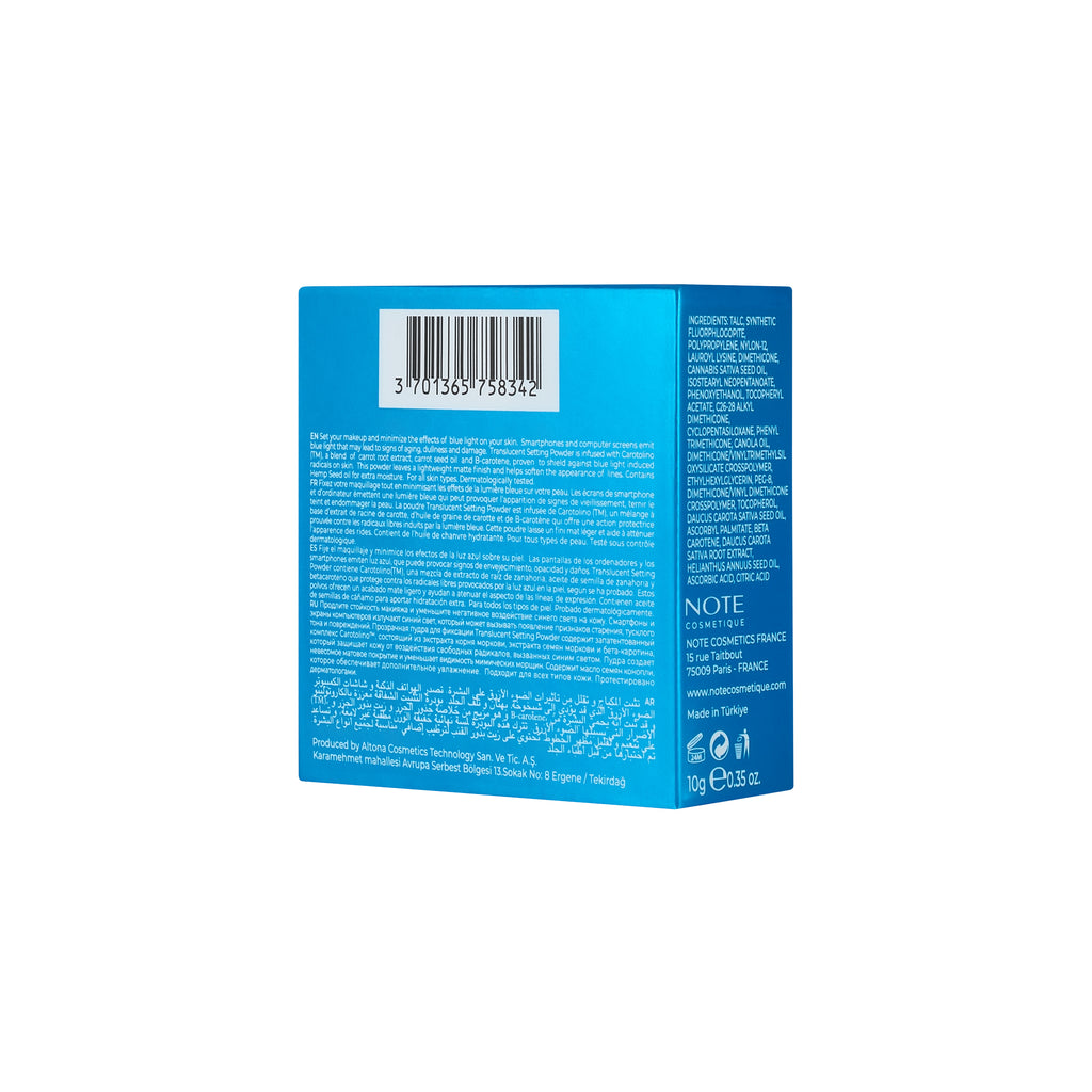 TRANSLUCENT SETTING POWDER – Note Cosmetics Colombia